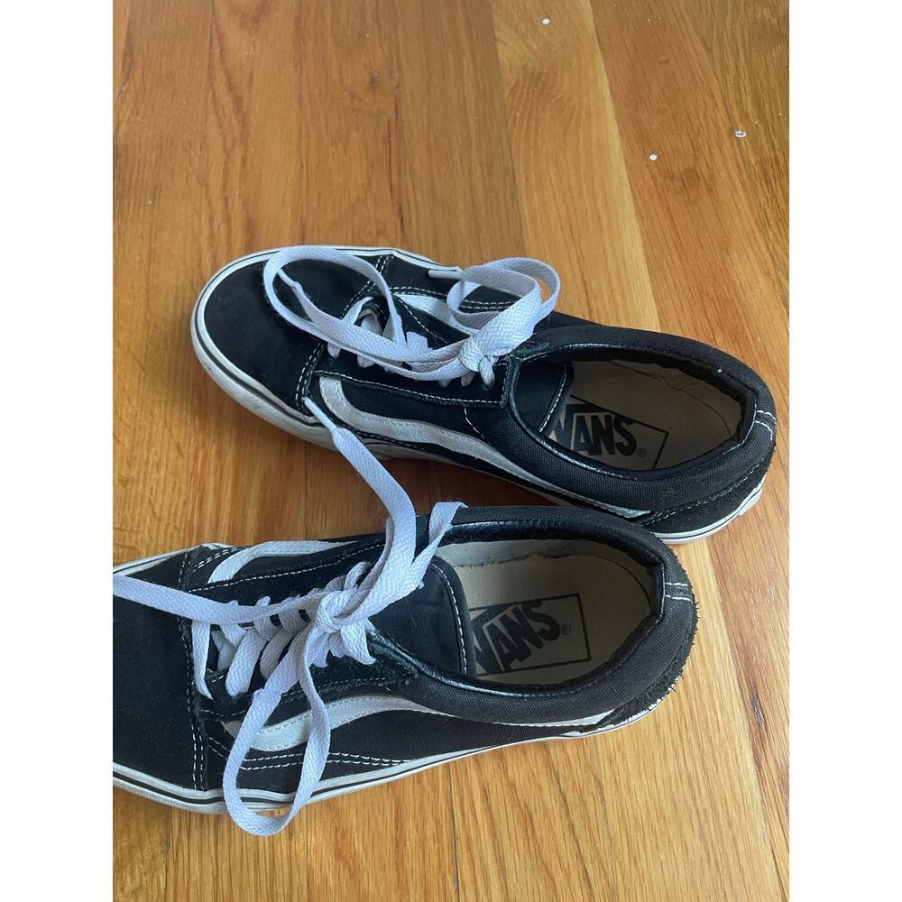 Vans black and white old skool sneakers size 6.5 women size 5 men Skate Classic - Picture 7 of 8